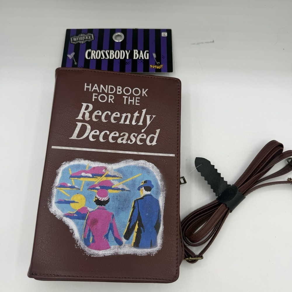 Beetlejuice Handbook for the Recently Deceased Crossbody Bag Purse NWT Satchel